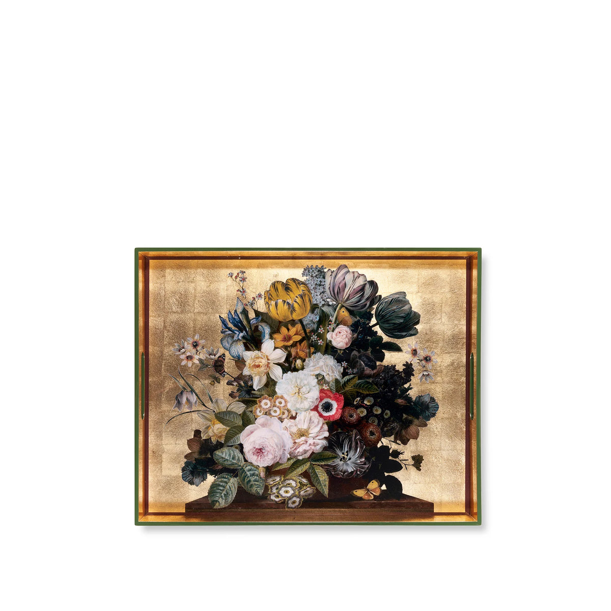 Summerill & Bishop Gold Leaf 'Still Life' Large Rectangular Tray