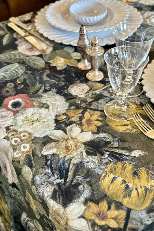 Summerill & Bishop 'Still Life 1815' Linen Tablecloth