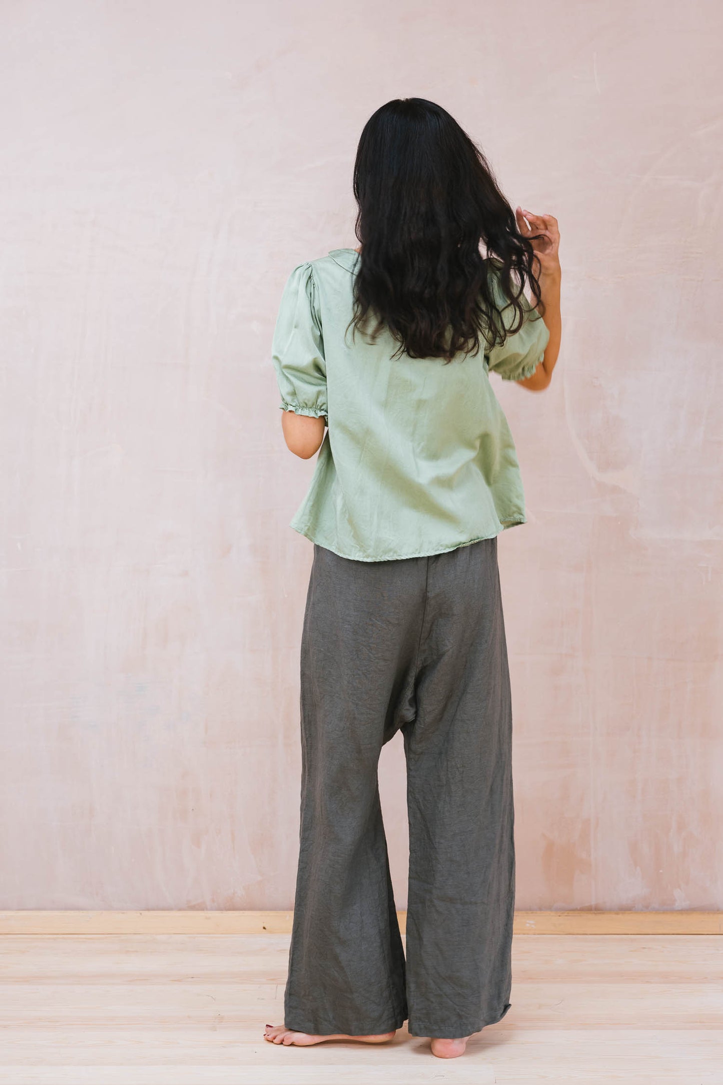 Sula Sweet Blouse Short Sleeve - Aspen Green LAST ONE Medium