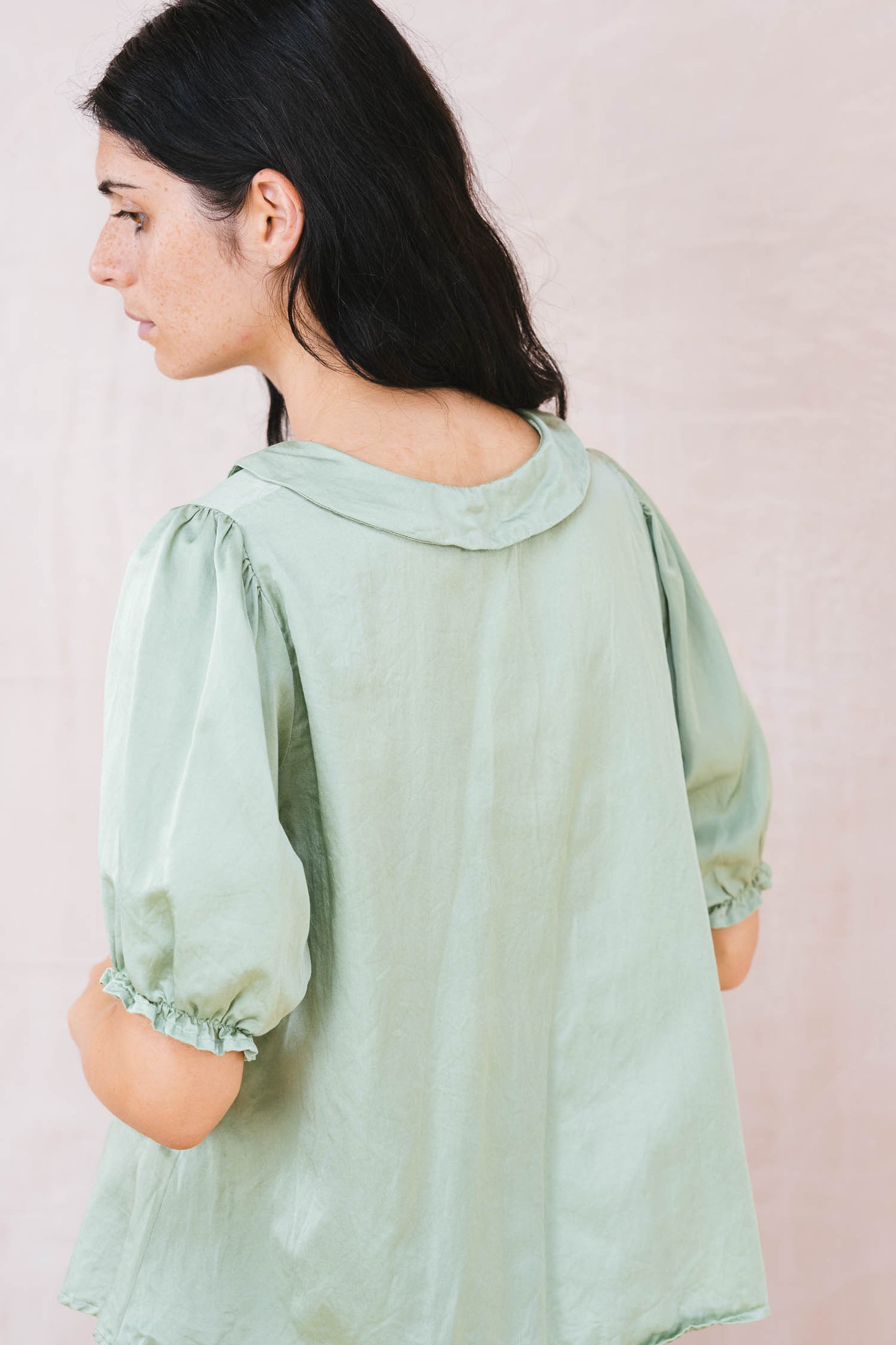 Sula Sweet Blouse Short Sleeve - Aspen Green LAST ONE Medium