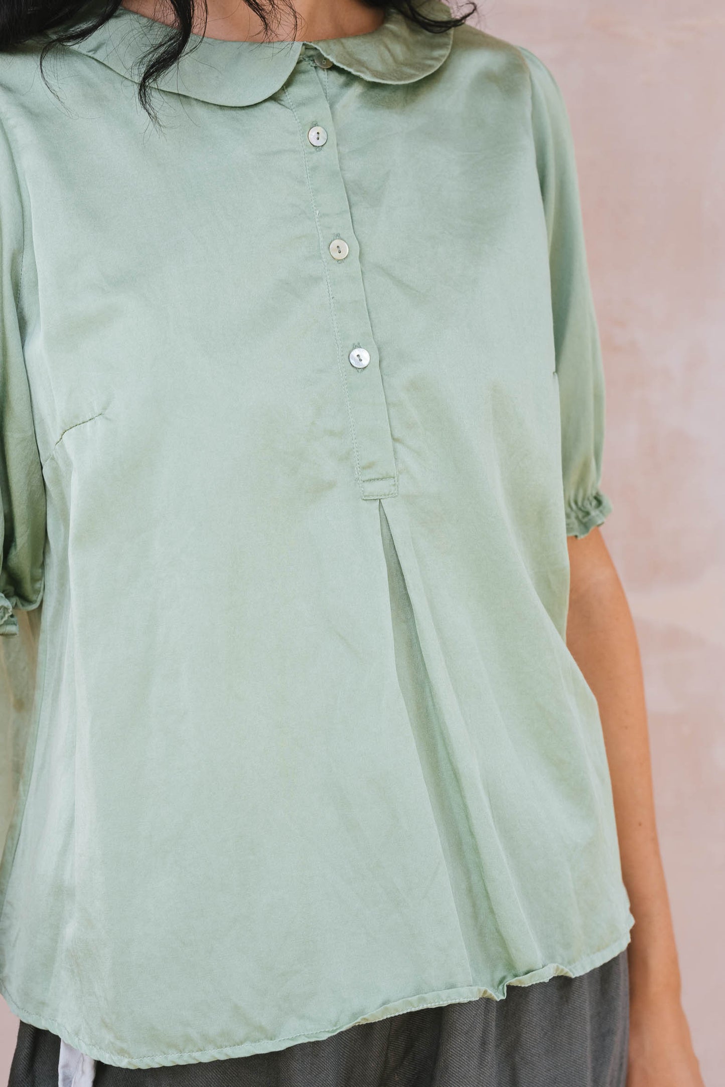 Sula Sweet Blouse Short Sleeve - Aspen Green LAST ONE Medium