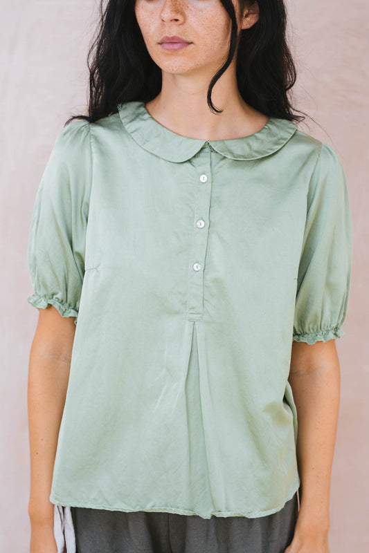 Sula Sweet Blouse Short Sleeve - Aspen Green LAST ONE Medium