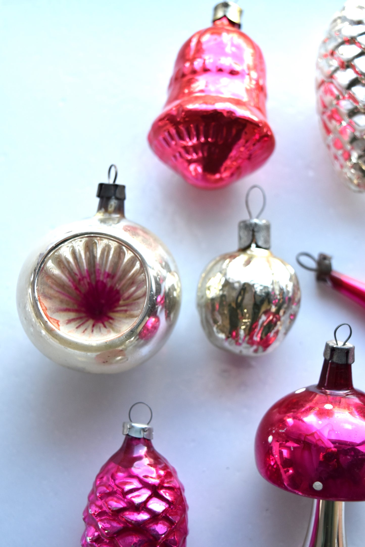 Vintage European Ornament Set - Pink I