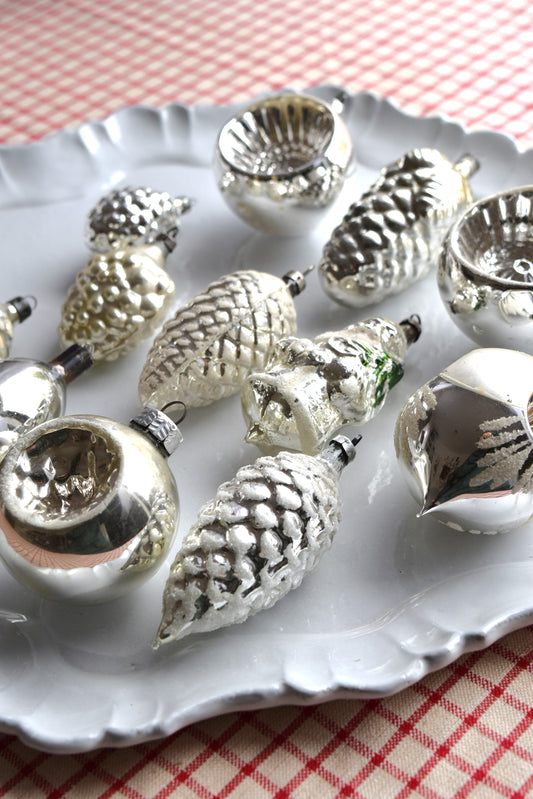 Vintage European Ornament Set - Silver IV