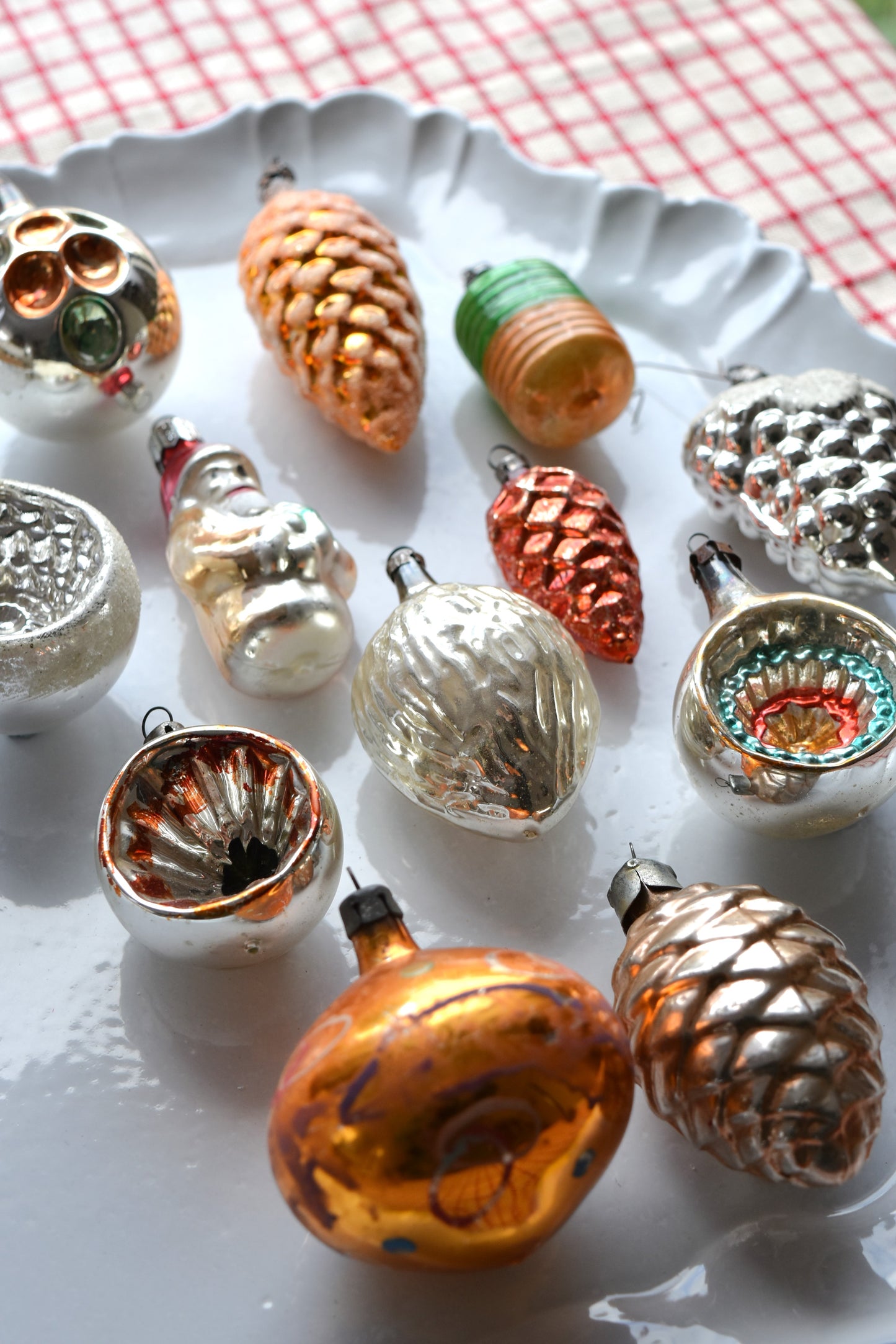 Vintage European Ornament Set - Warm Gold I