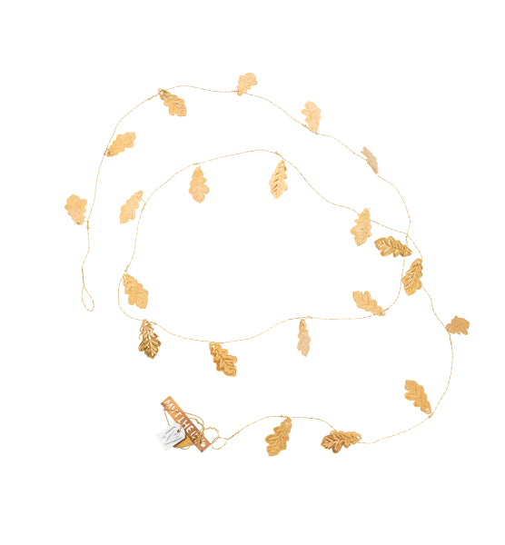 Walther & Co. Brass Oak Leaf Garland