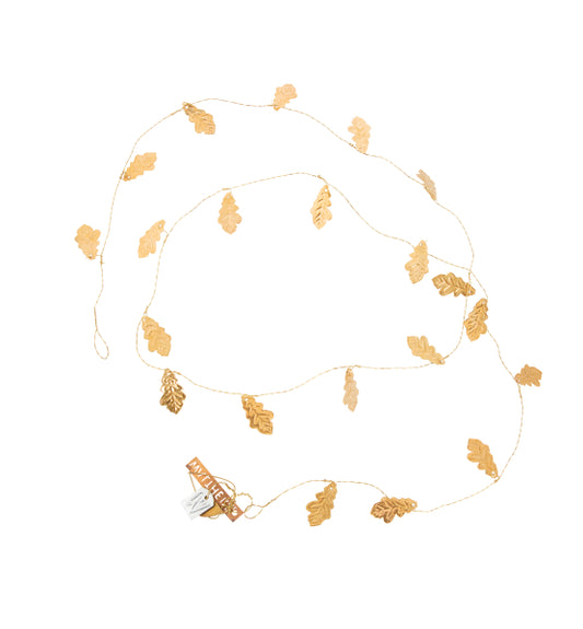 Walther & Co. Brass Oak Leaf Garland