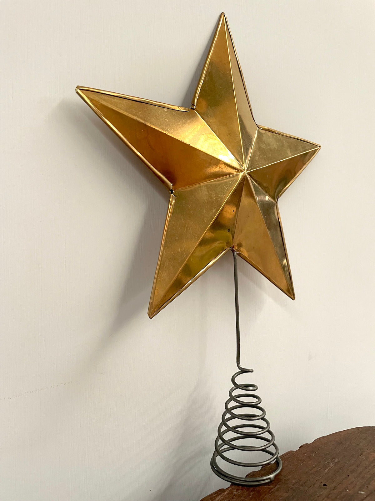 Walther & Co. Antique Brass Star Tree Topper