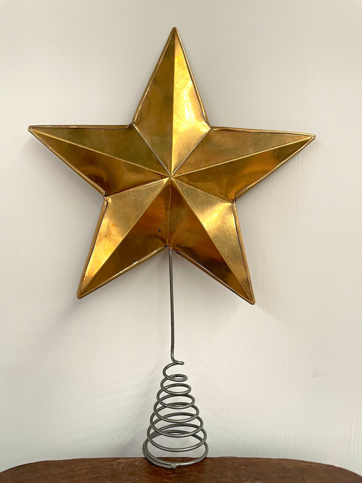 Walther & Co. Antique Brass Star Tree Topper