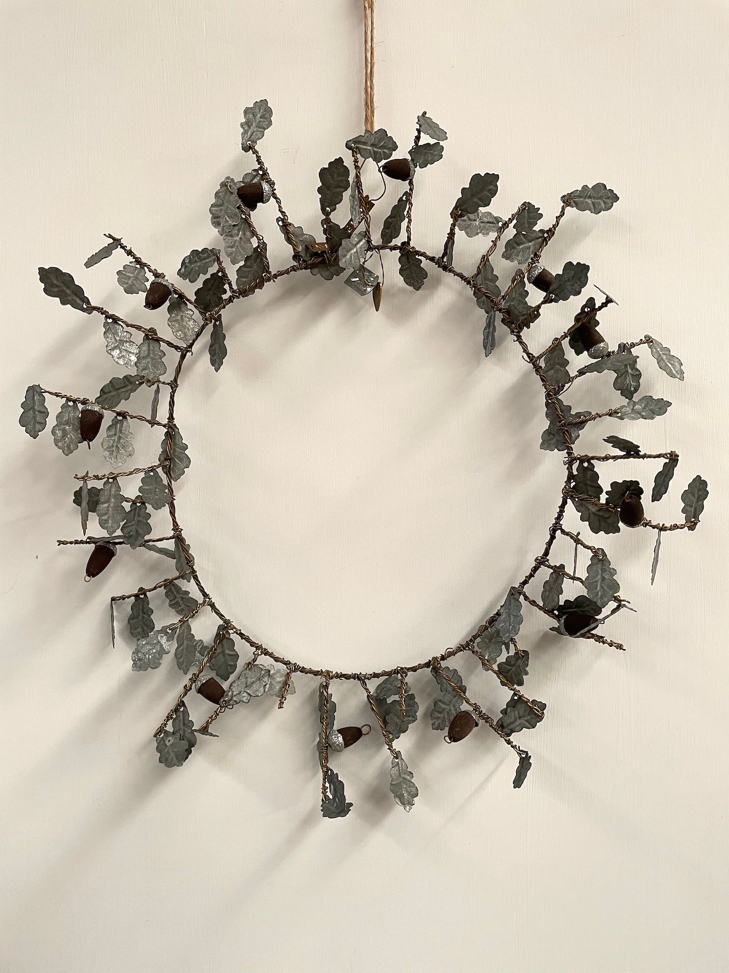 Walther & Co. Large Zinc Acorn Wreath