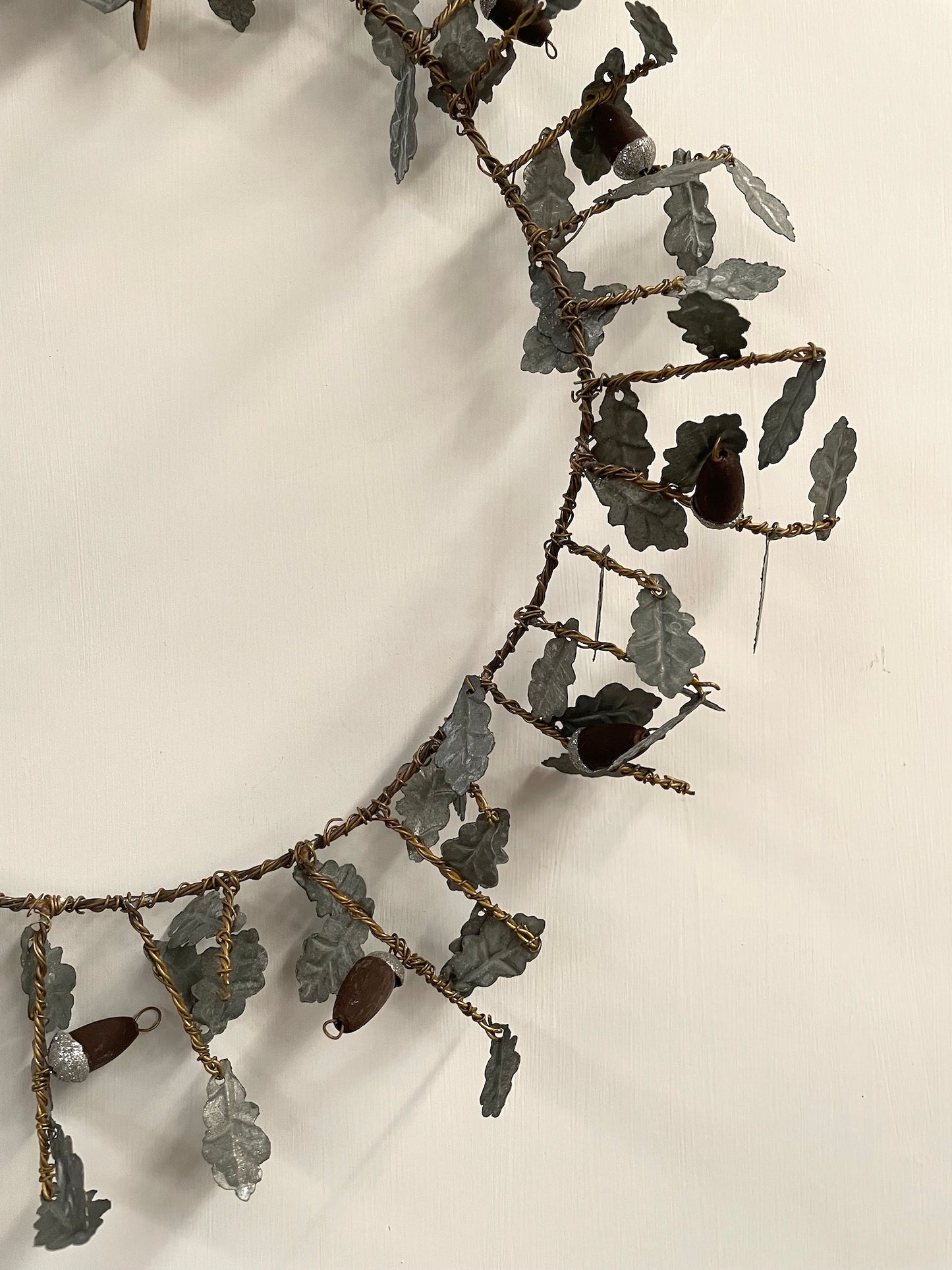 Walther & Co. Large Zinc Acorn Wreath