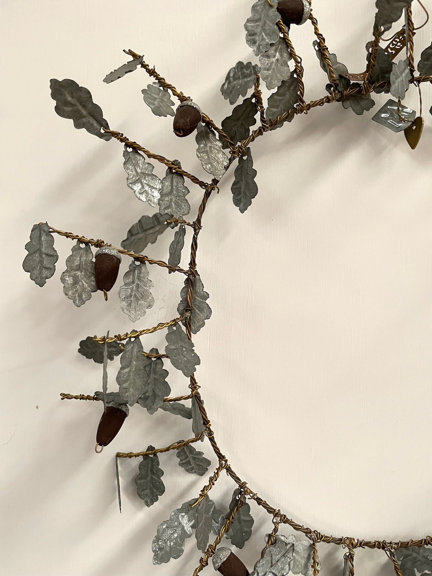 Walther & Co. Large Zinc Acorn Wreath