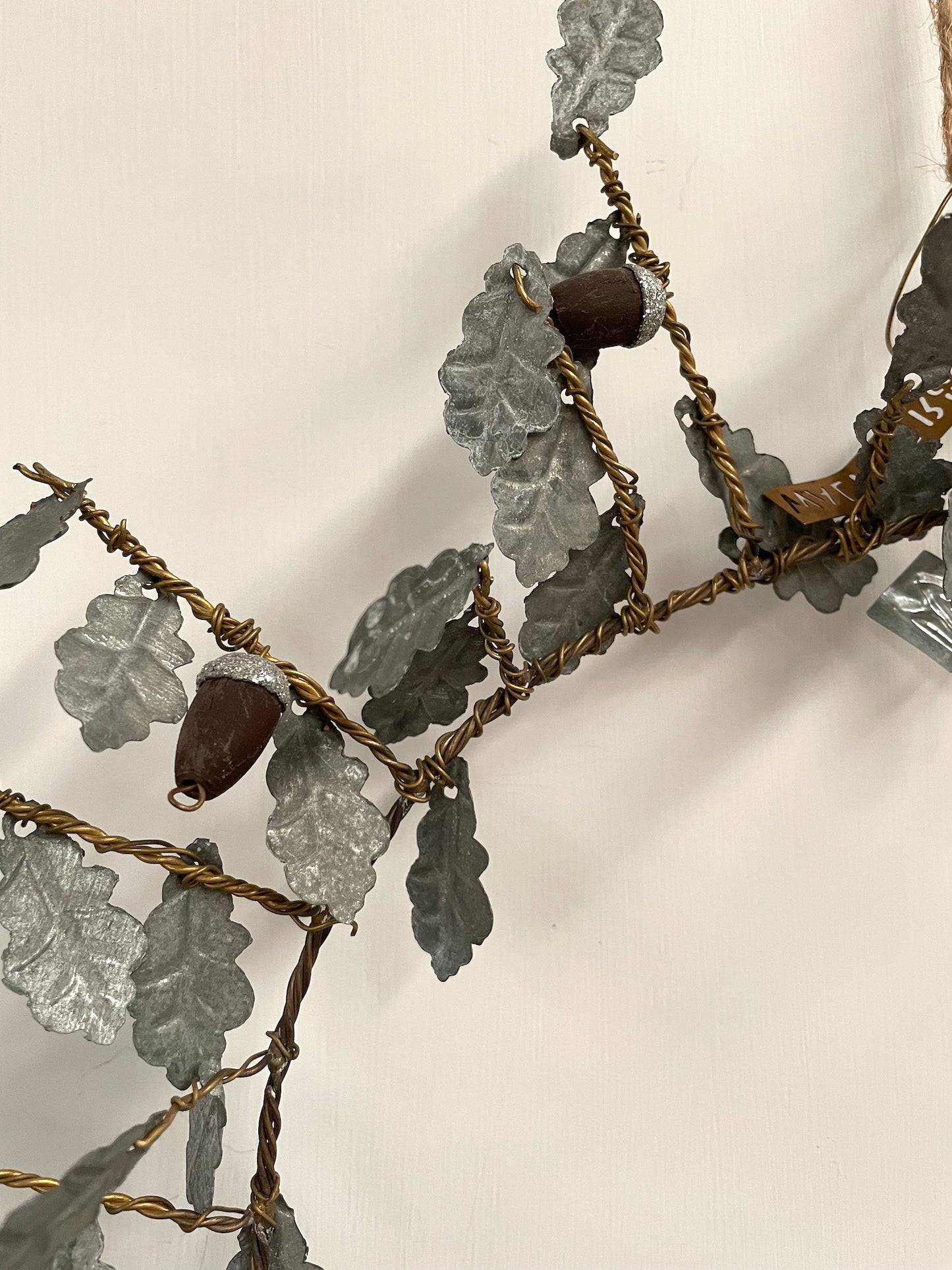 Walther & Co. Large Zinc Acorn Wreath