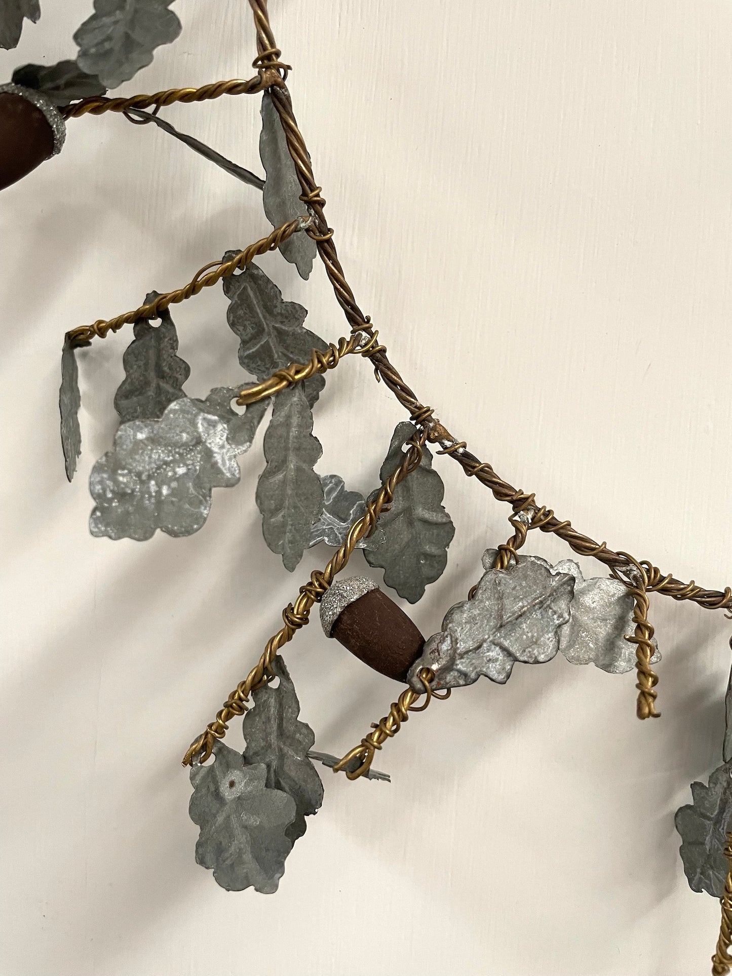 Walther & Co. Large Zinc Acorn Wreath
