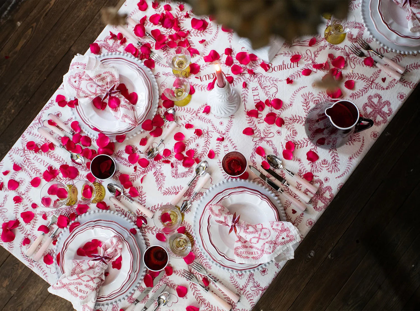 Summerill & Bishop 'Amour Bonheur' Linen Napkin