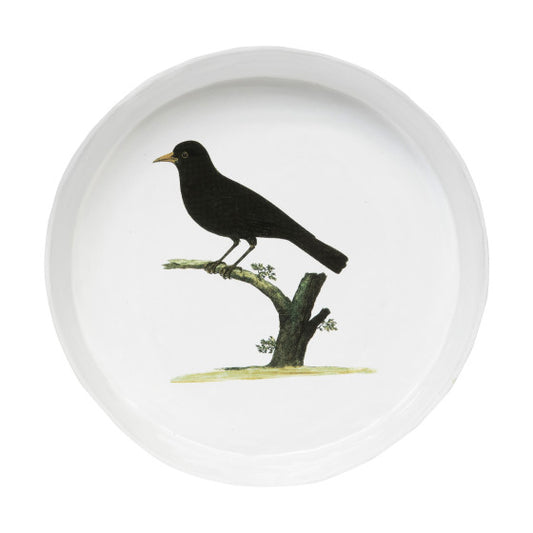 Astier de Villatte Black Bird Platter