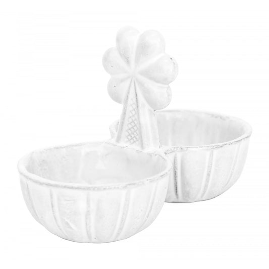 Astier de Villatte Clover Salt & Pepper Cellar