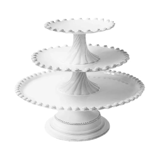 Astier de Villatte Adelaide 3-Tier Cake Stand