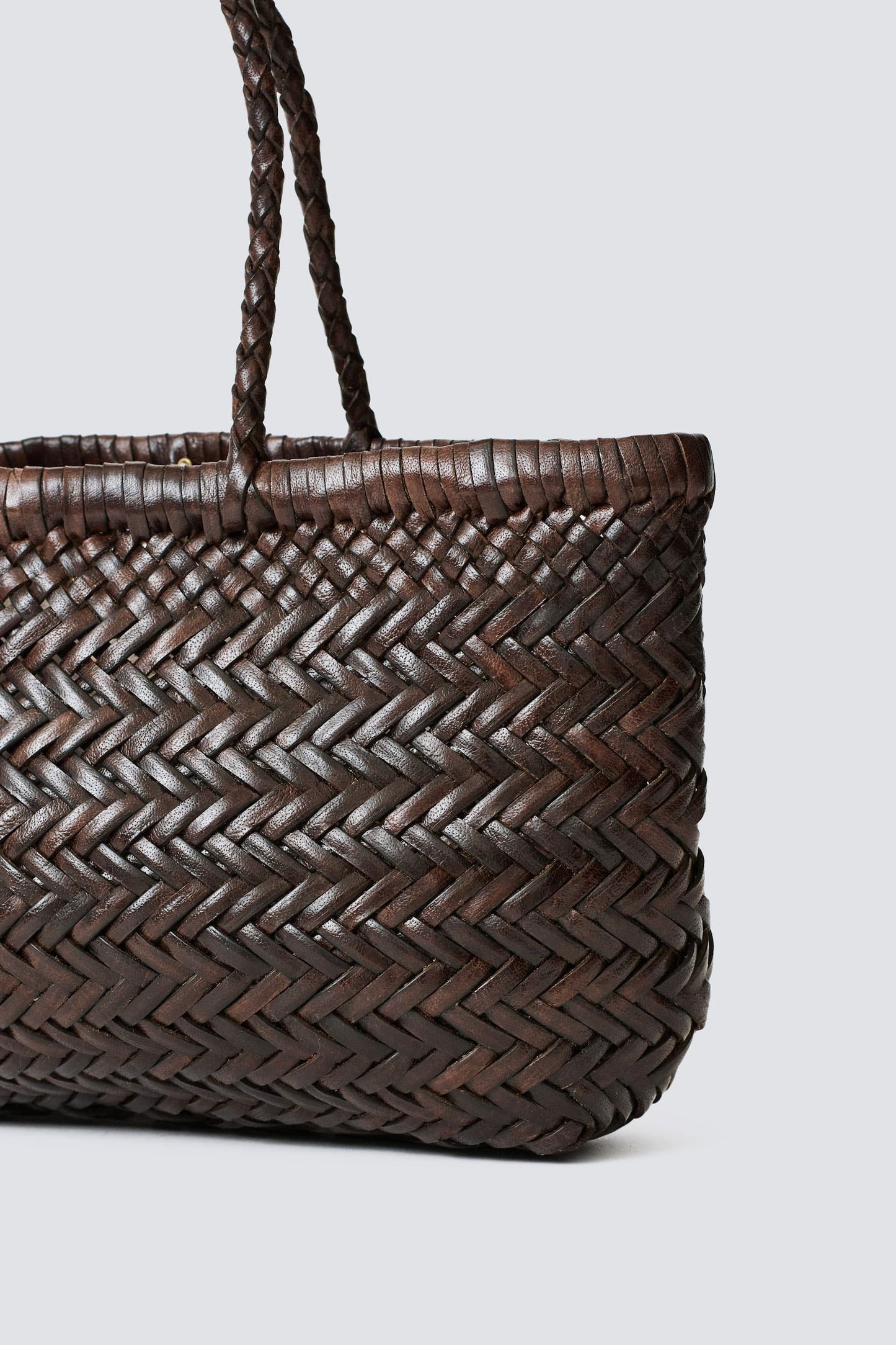 Dragon Diffusion Mini Flat Gora Basket - Chocolate