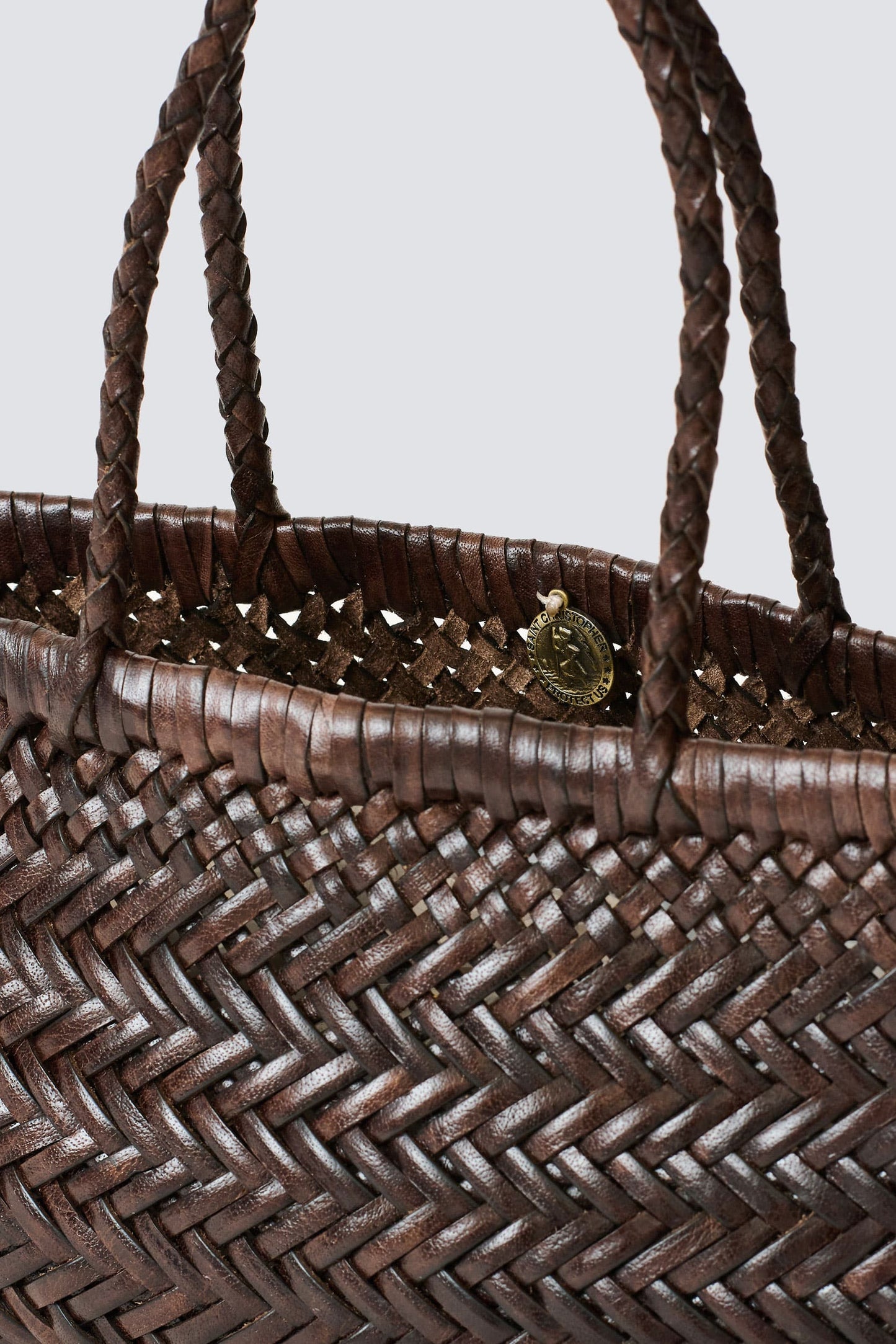 Dragon Diffusion Mini Flat Gora Basket - Chocolate