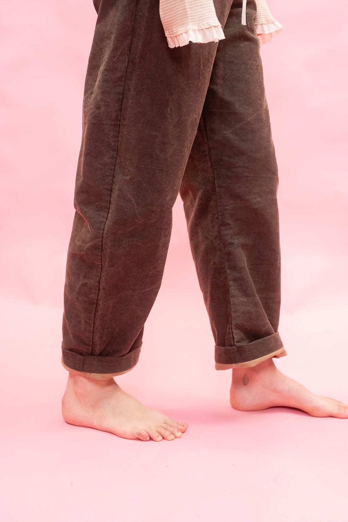 Sula Everyday Trousers - Brown Cotton Patina