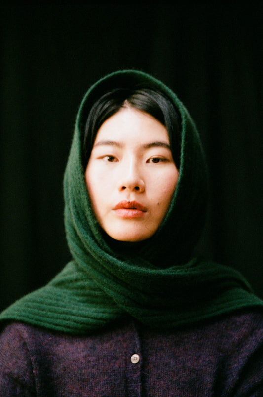 Francie Ripple Scarf Verdant Green