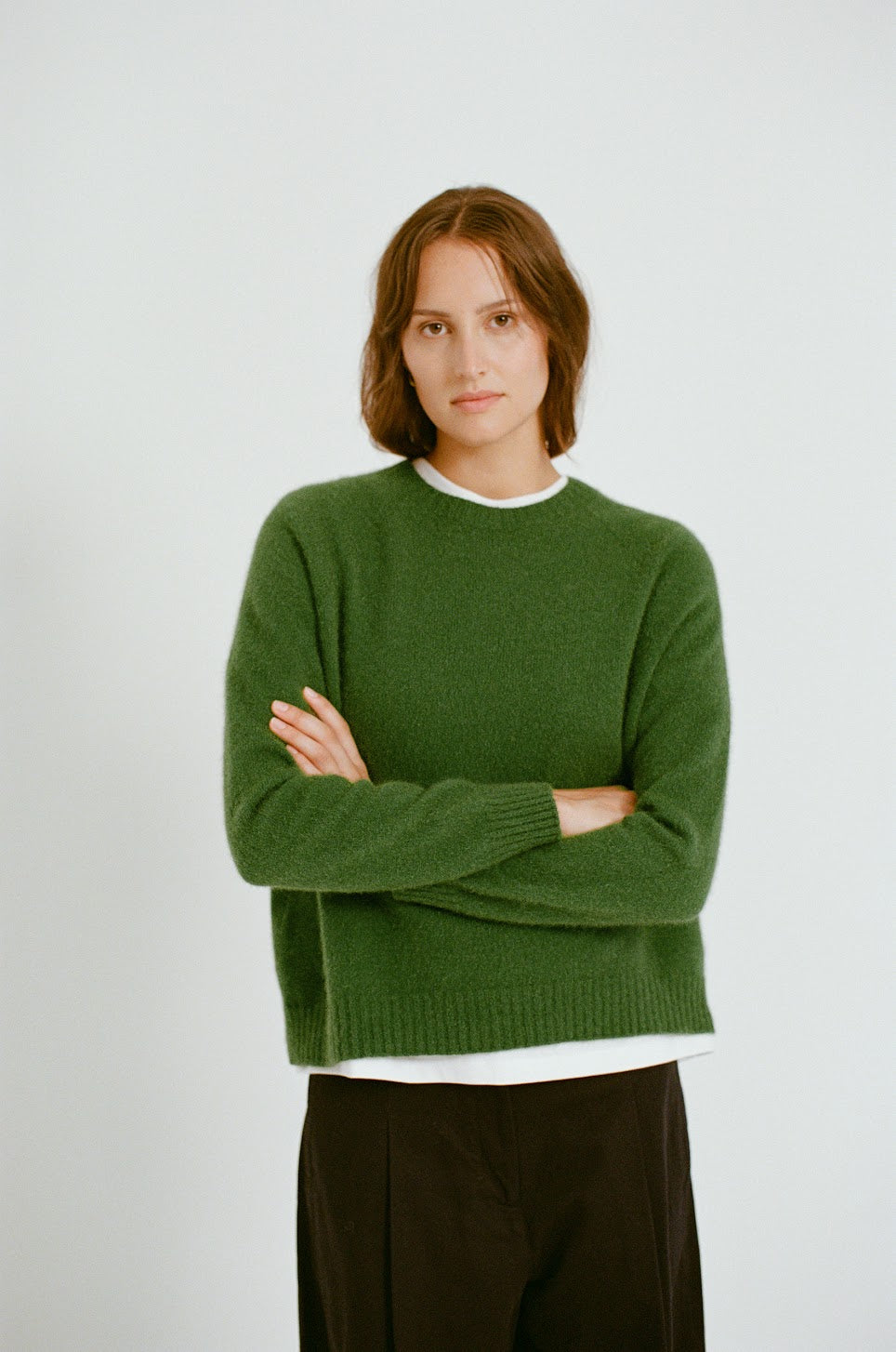 Francie Nimbus Raglan Knit Herb Green