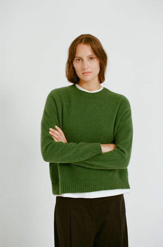 Francie Nimbus Raglan Knit Herb Green