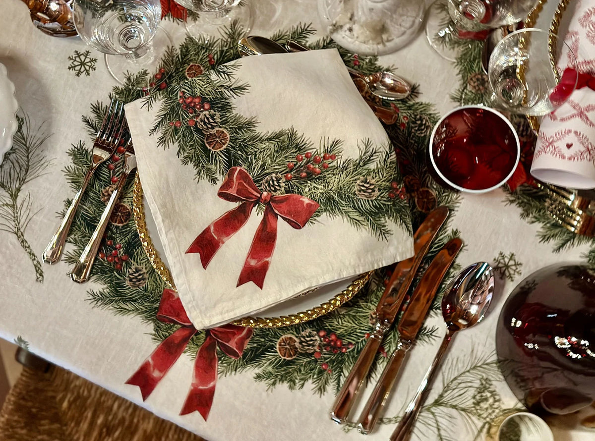 Summerill & Bishop 'Garland' Linen Napkin