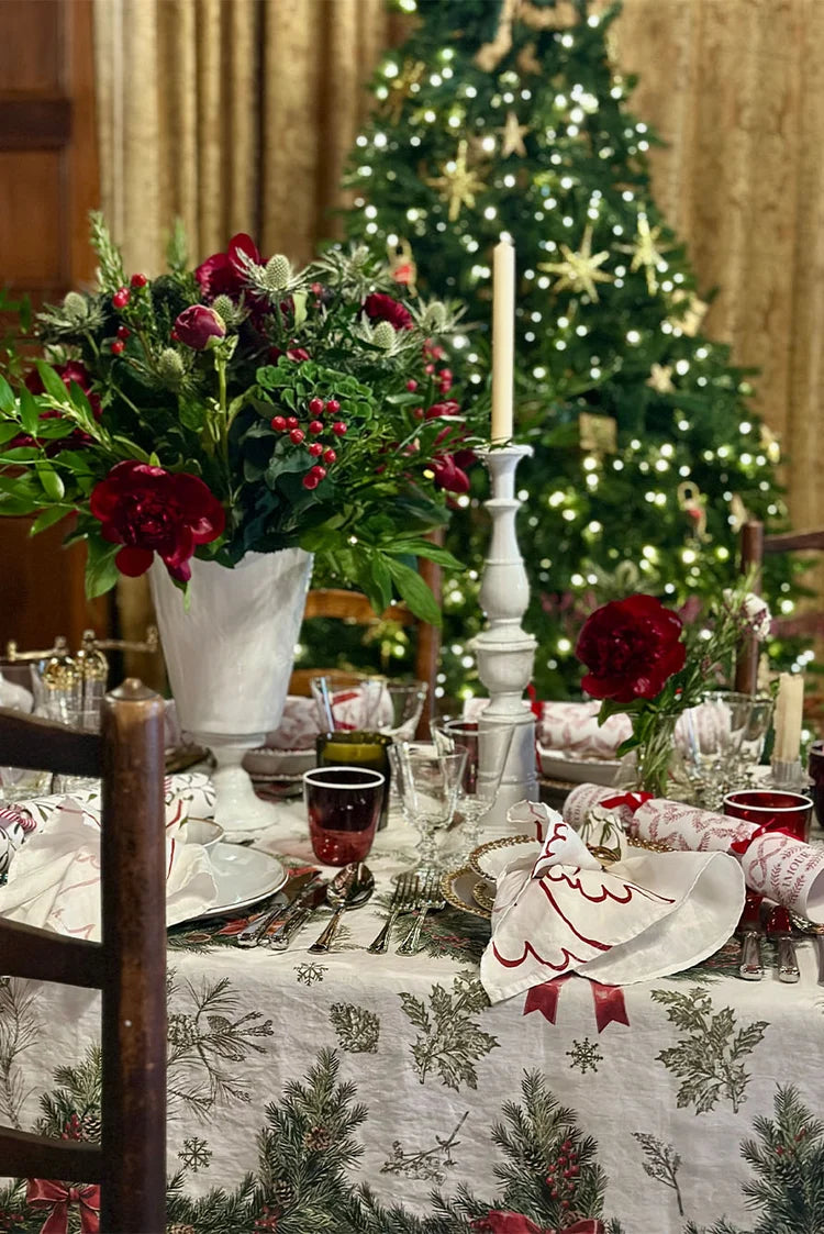 Summerill & Bishop 'Garland' Linen Tablecloth