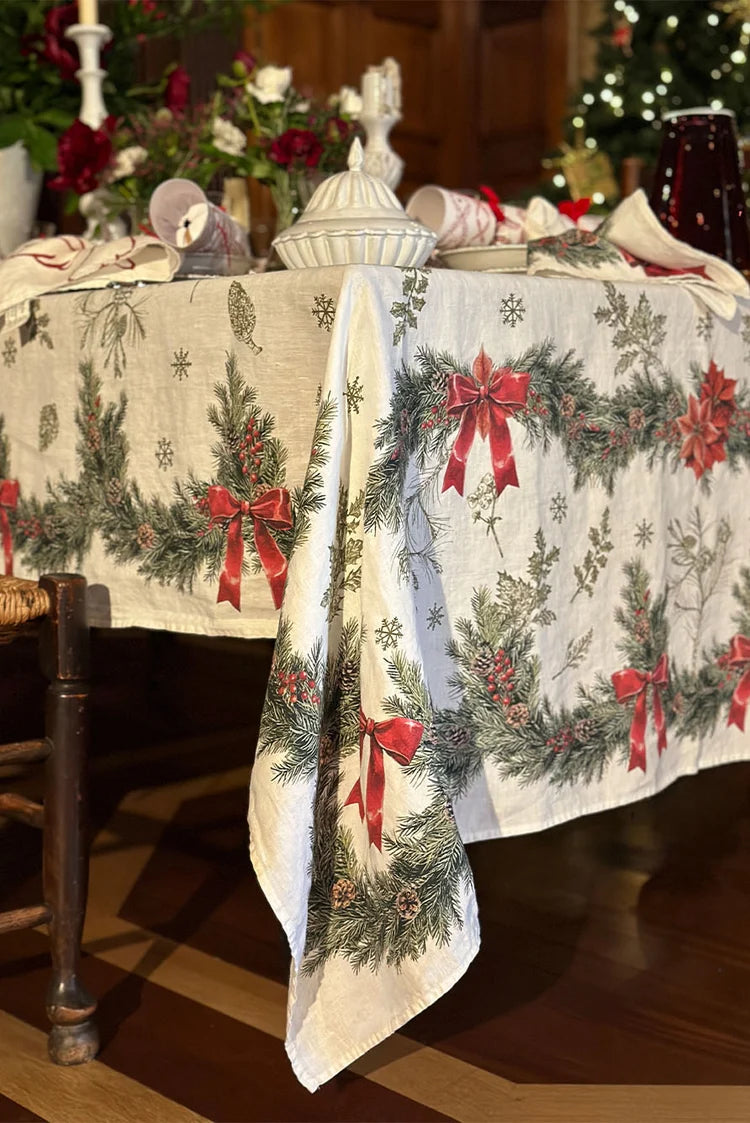 Summerill & Bishop 'Garland' Linen Tablecloth