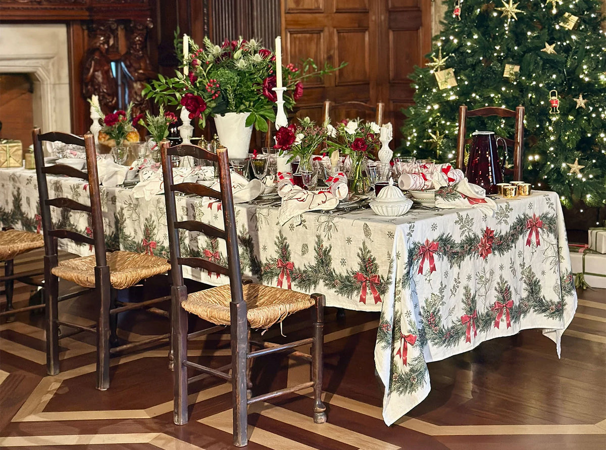 Summerill & Bishop 'Garland' Linen Tablecloth