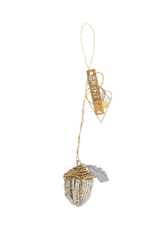 Walther & Co. Beaded Acorn Ornament