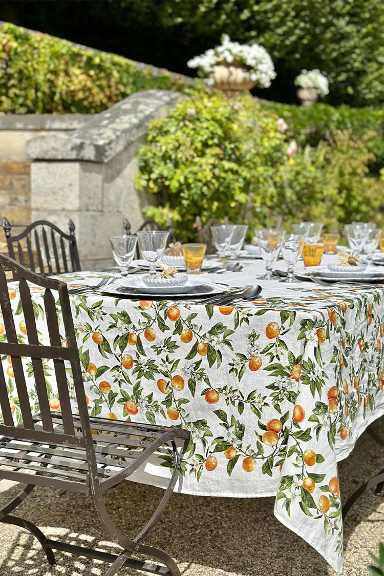 Summerill & Bishop 'L'Orangerie' Linen Tablecloth