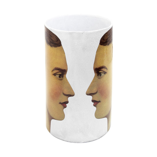 Astier de Villatte 'The Vase Has Two Faces' - Tube Vase