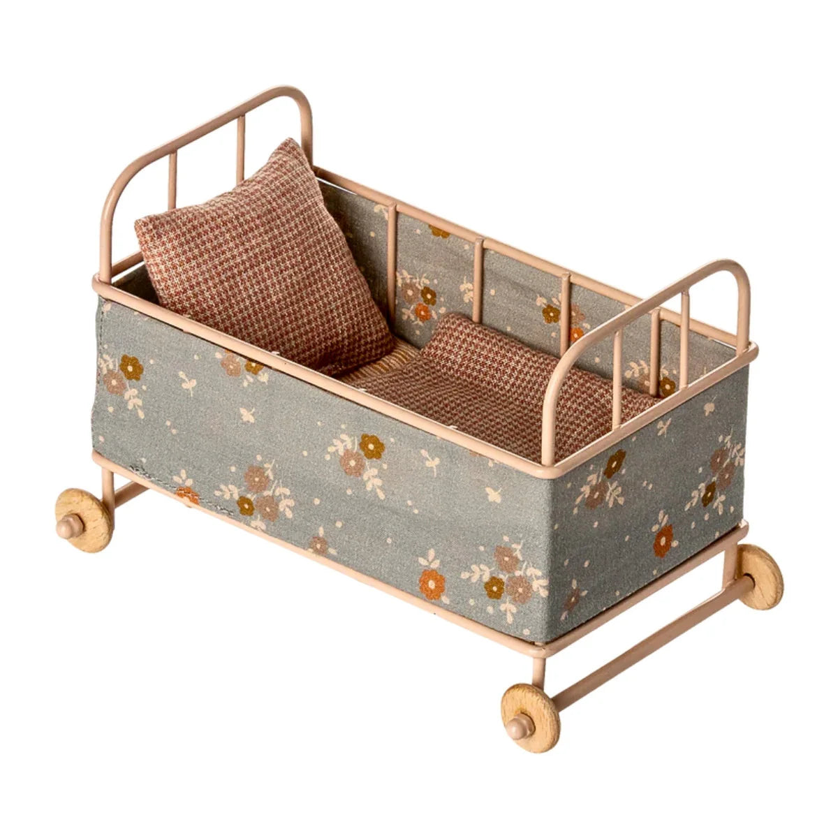 Maileg Cot Bed, Micro - Powder Pink