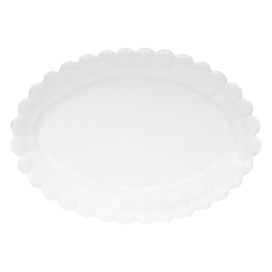 Astier de Villatte Large Deep Oval Marguerite Platter