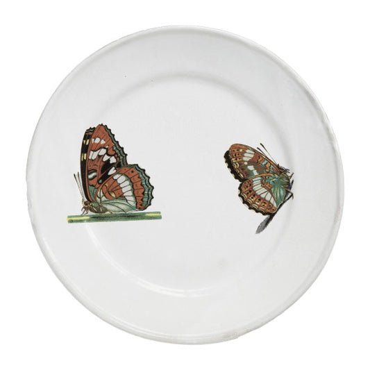 Astier de Villatte Two Landed Butterflies Medium Plate