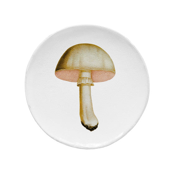 Astier de Villatte White Champignon Comestible Medium Plate
