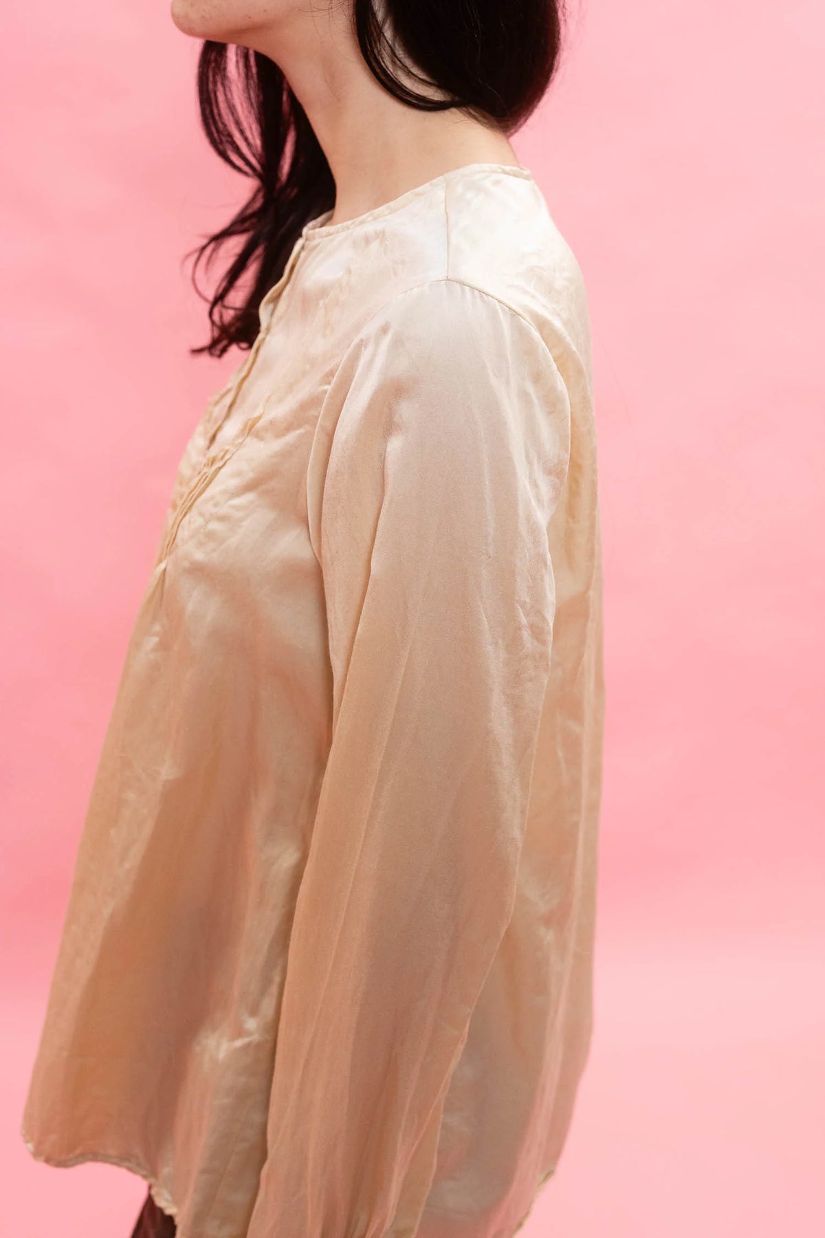 Sula Washed Shirt Silk Cotton- Oyster White