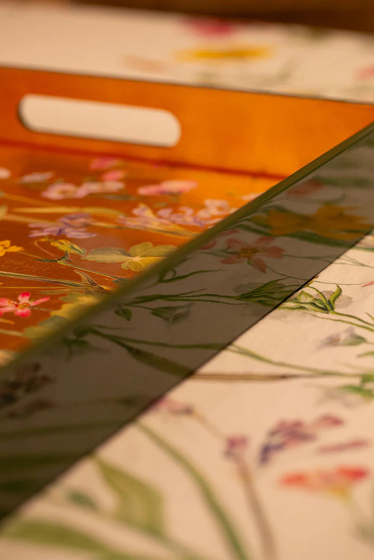 Summerill & Bishop Gold Leaf 'Our June' Rectangular Tray