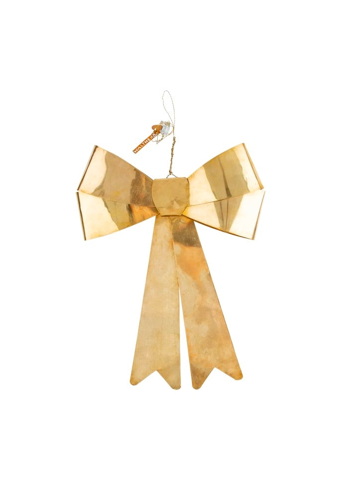 Walther & Co. Large Brass Bow Ornament