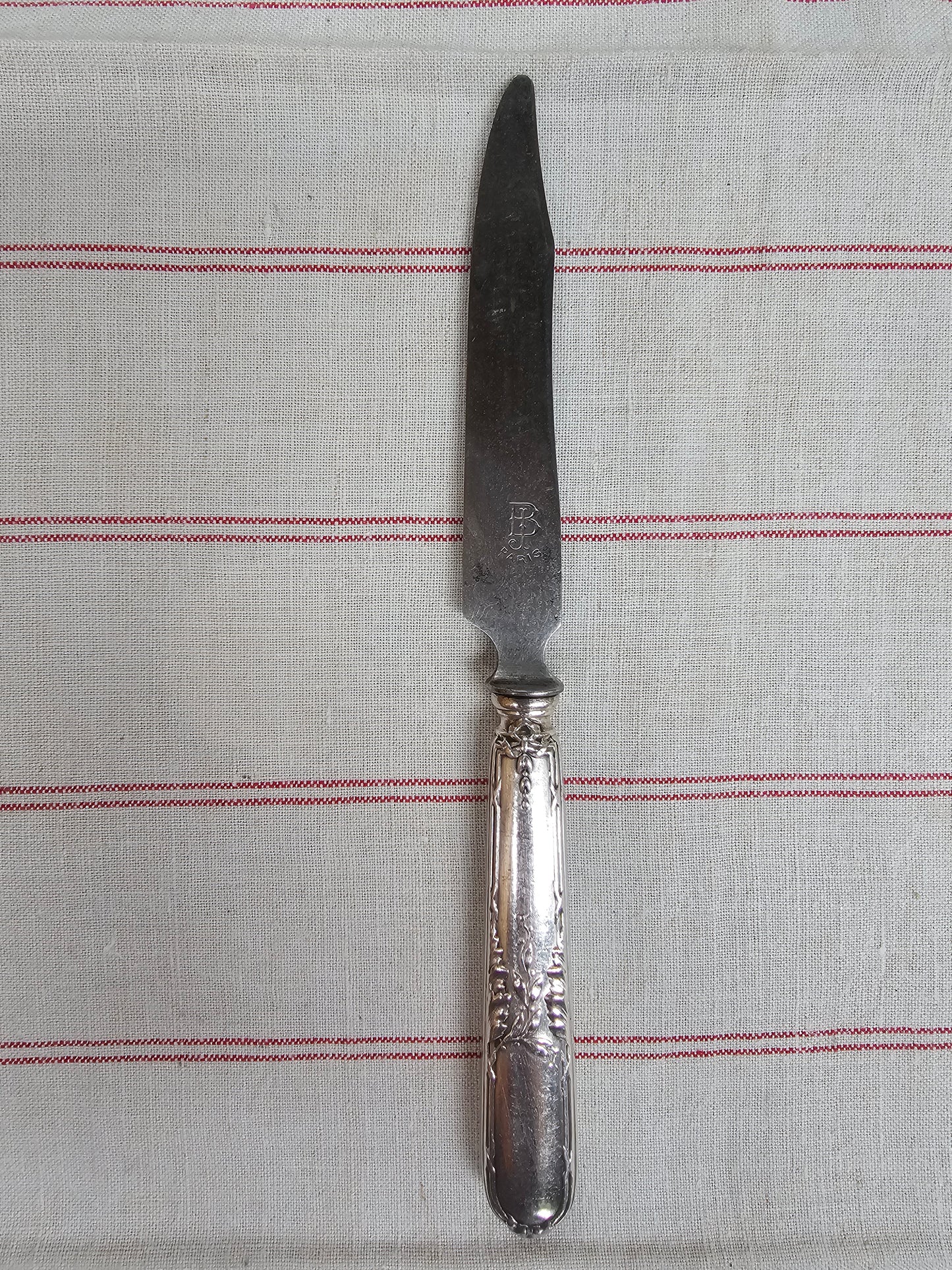 Antique French 'B.J. Paris' Set of 6 Knives