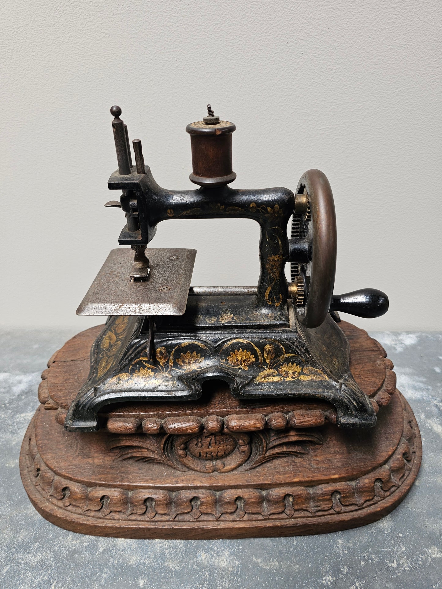 Antique German Cast Iron Sewing Machine - II