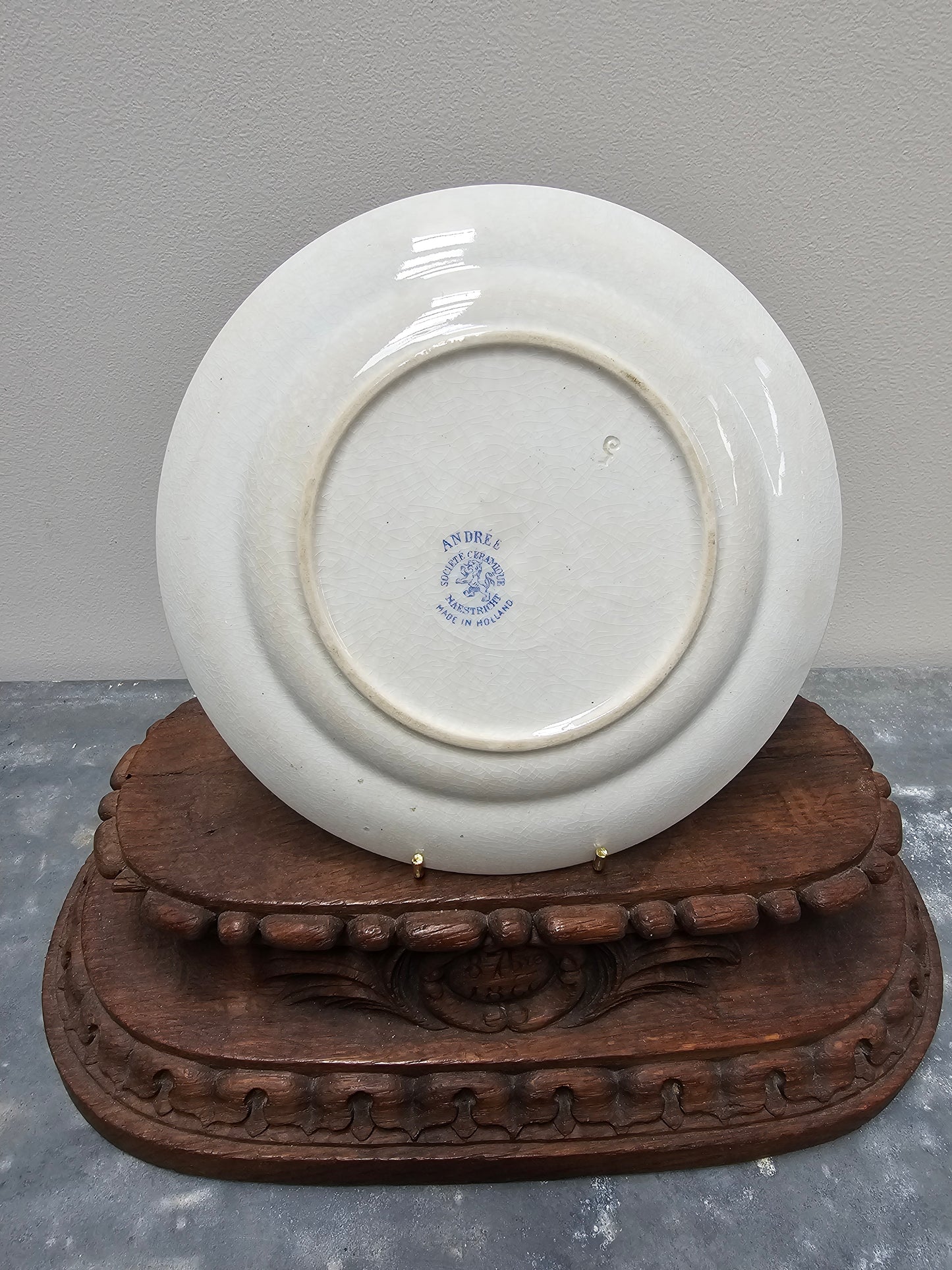 Antique Dutch 'Société Ceramique - Andrée' Side Plate
