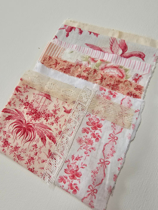 Antique French Fabric Pack - Pink II
