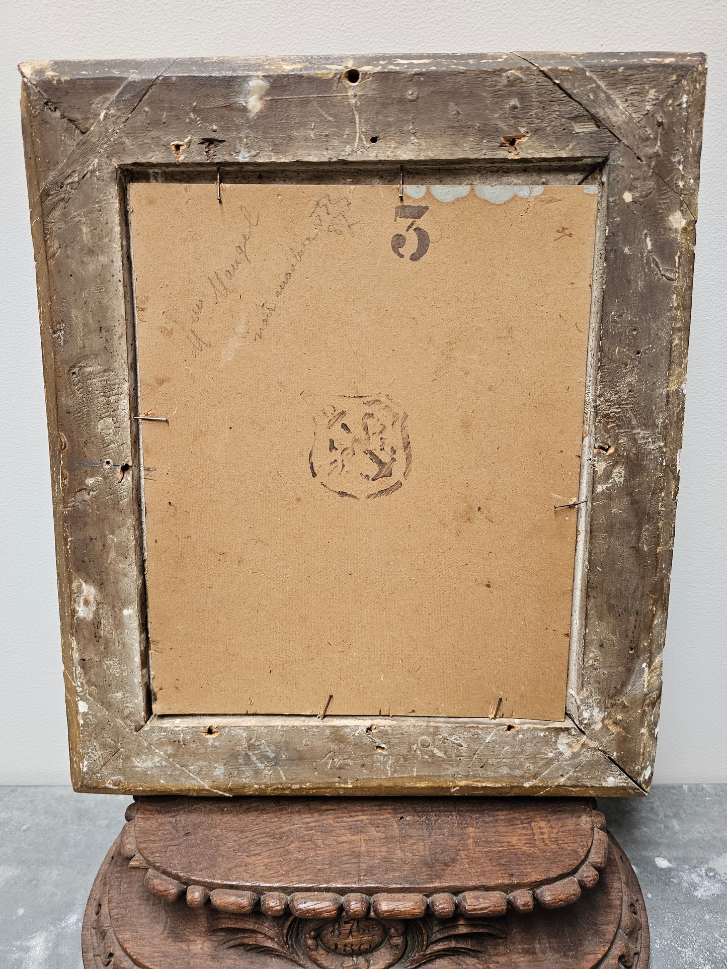 Antique French 'Madame Maugel' Framed Painting