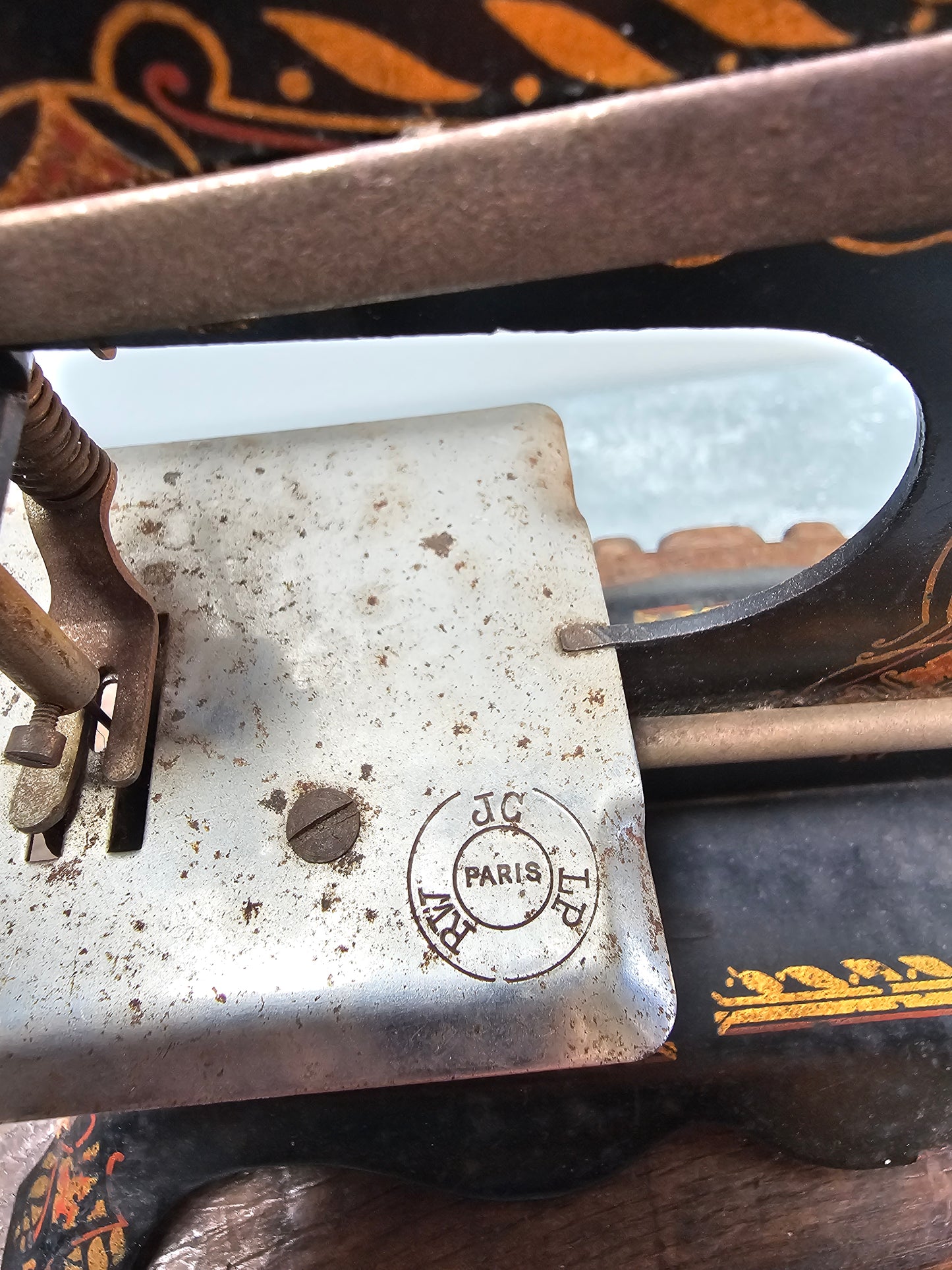 Antique French 'Baby' Hand-Crank Sewing Machine - IV