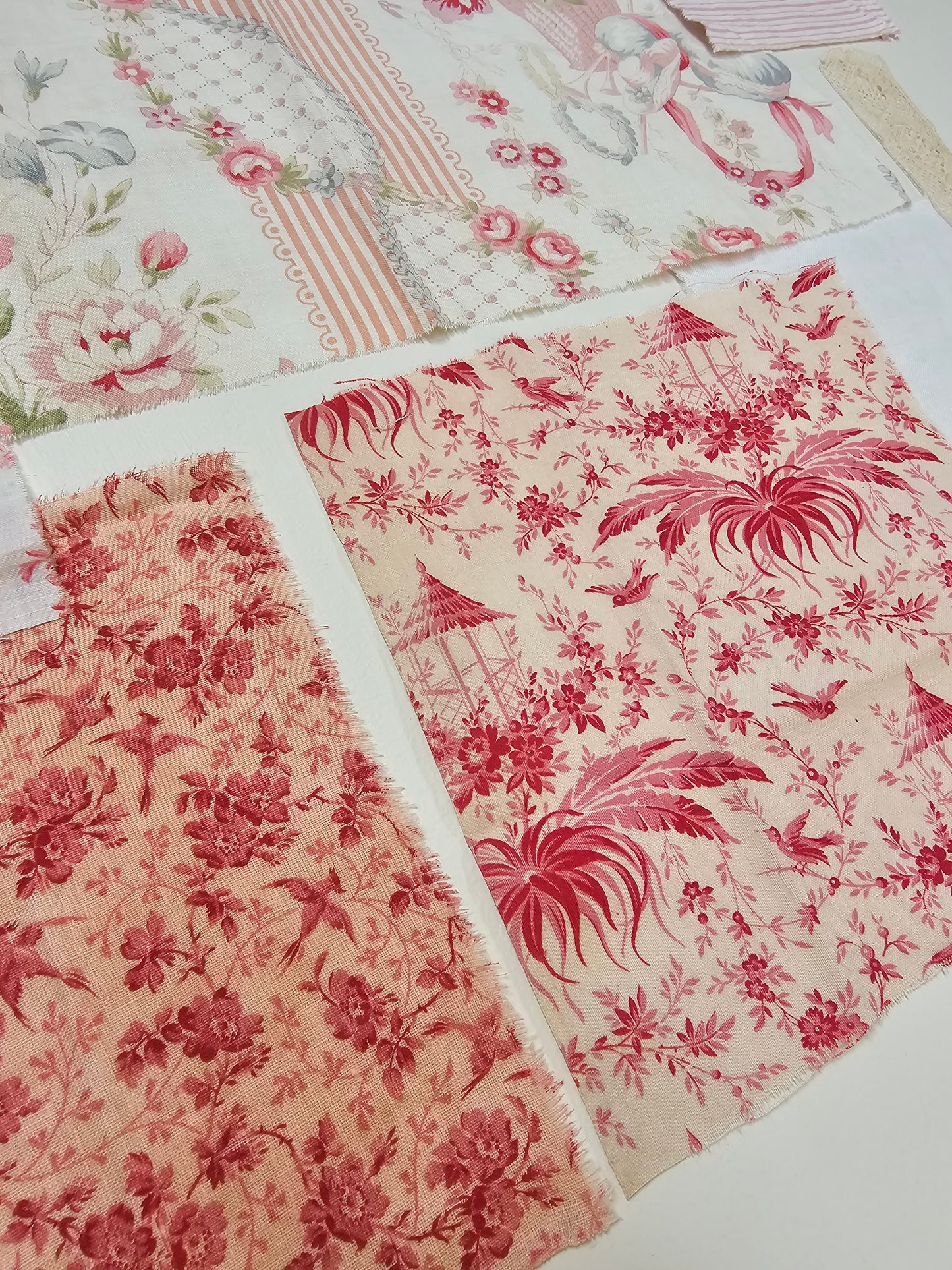 Antique French Fabric Pack - Pink II