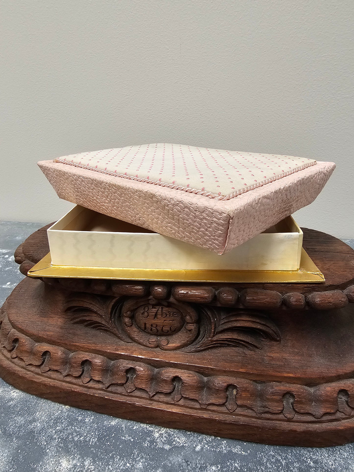 Vintage Pink Belgian Chocolate Box
